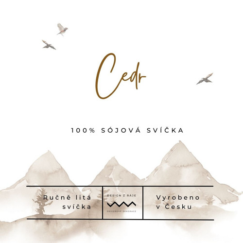 Cedr, sójová svíčka (120ml S) — foto 2
