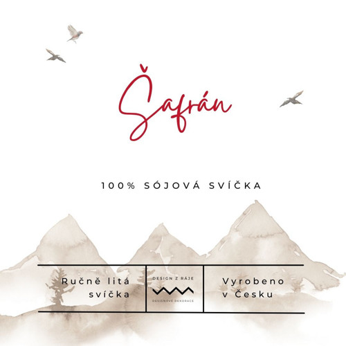 Šafrán, sójová svíčka (120ml S) — foto 2