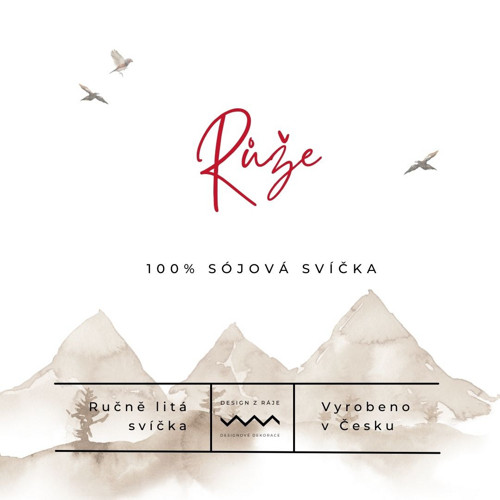 Růže, sójová svíčka (120ml S) — foto 2