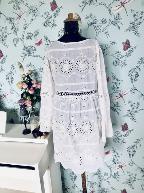 Šaty BOHO z krajky madeirové — foto 5