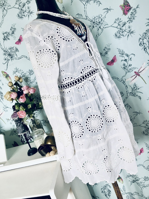 Šaty BOHO z krajky madeirové — foto 4