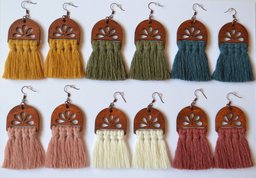 Macramé náušnice - Diana smetanová — foto 6