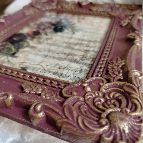 Originální vintage obrázek s rámem — foto 3
