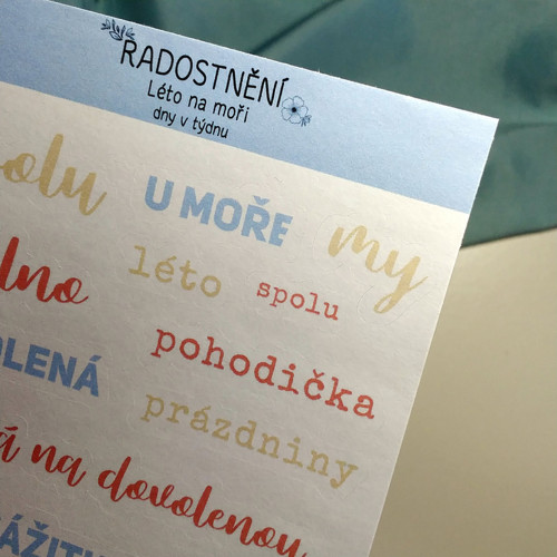 Textové samolepky - Léto na moři — foto 2