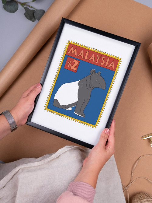 Plakát Malajsie známka A5 — foto 2