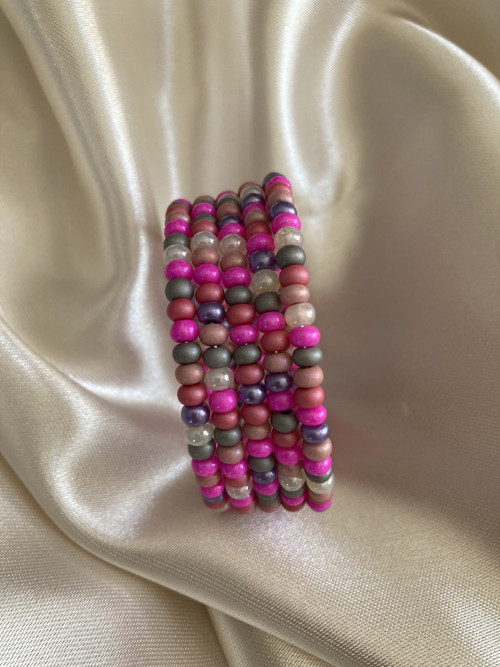 Náramek dětský barevný - pink — foto 2