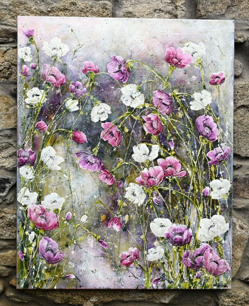 Pokorné květy......80x100cm — foto 2