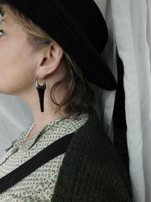 Takhle jednoduše - náušnice s onyxem... — foto 6