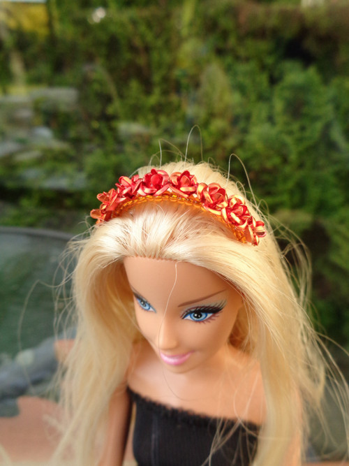 Čelenka pro Barbie - oranžová — foto 2
