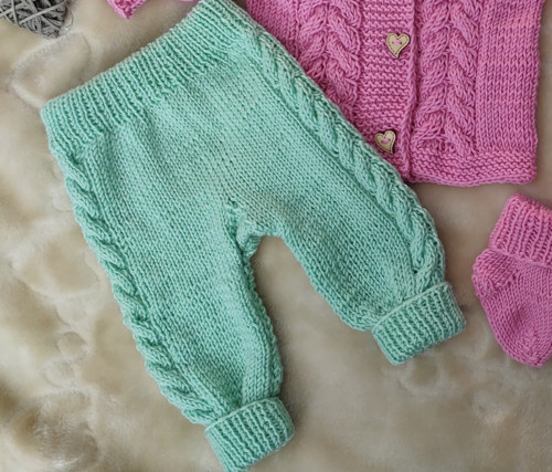 Pletený set pro holčičku 0-3m — foto 3