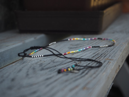 Miyuki náhrdelník "Over the Rainbow - black" — foto 5