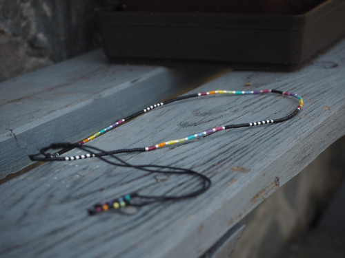 Miyuki náhrdelník "Over the Rainbow - black" — foto 6