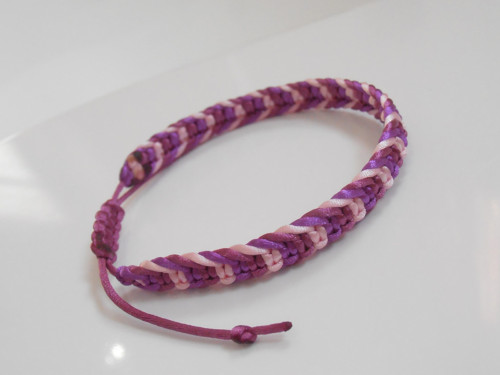 *Macramé saténový barevný náramek - Unisex* — foto 4
