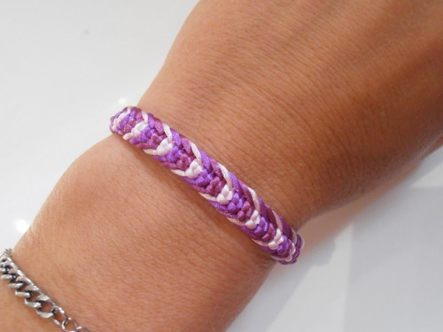 *Macramé saténový barevný náramek - Unisex* — foto 2