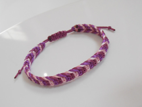 *Macramé saténový barevný náramek - Unisex* — foto 3