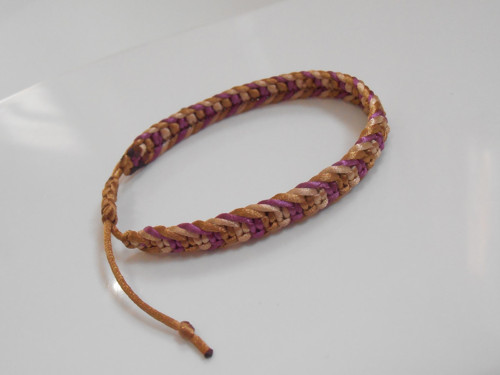 *Macramé saténový barevný náramek - Unisex* — foto 5