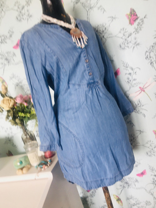 Šaty jeans boho lehoučké letní — foto 3