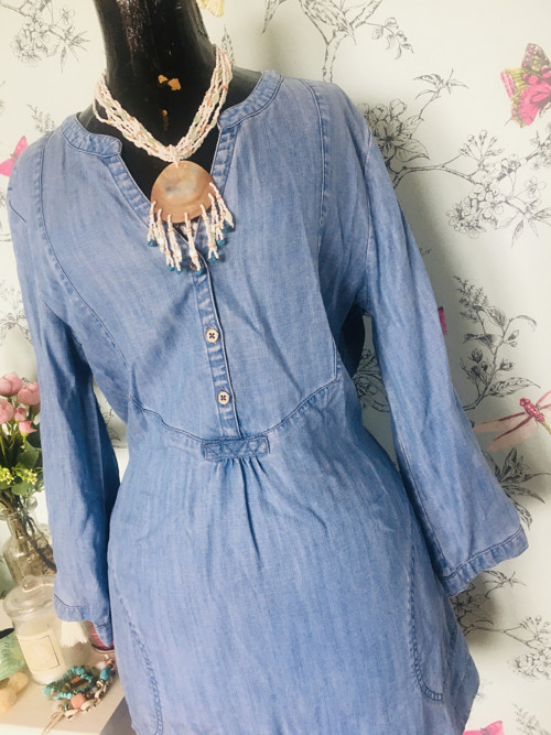 Šaty jeans boho lehoučké letní — foto 2