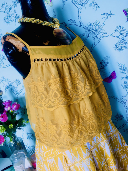 Top boho krajkový — foto 3