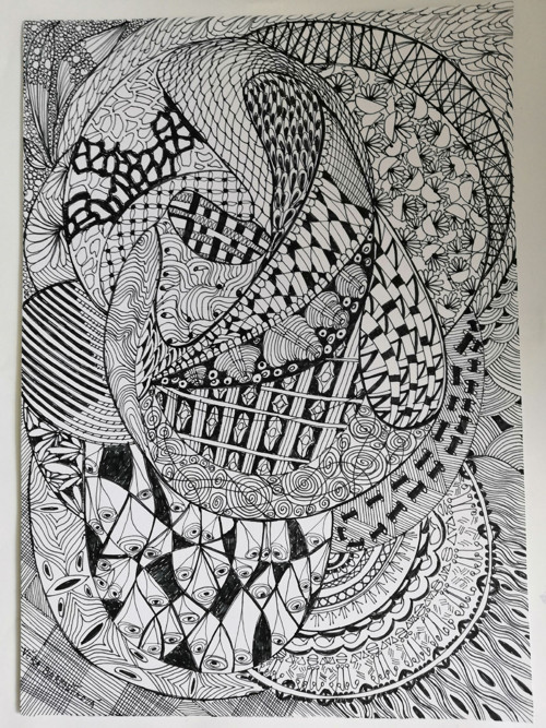 Zentangle art, dokola , dokola — foto 4