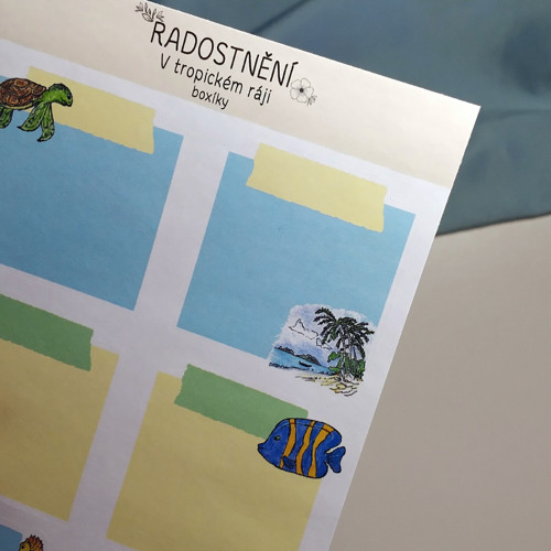 Samolepky "Boxíky" - V tropickém ráji — foto 2