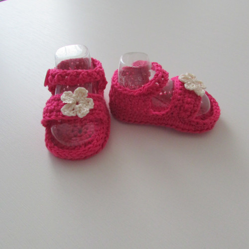 Háčkované sandálky (10 cm) — foto 4