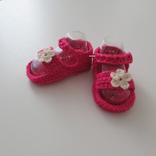 Háčkované sandálky (10 cm) — foto 2
