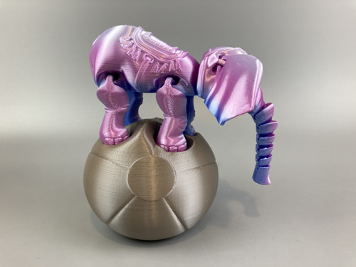 Veselý duhový slon - samostatný, 3D tisk — foto 2
