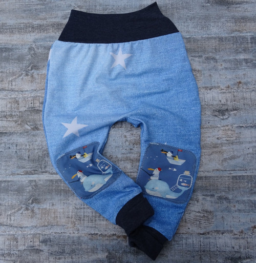 *baggy* velryby jeans ... rostoucí — foto 3