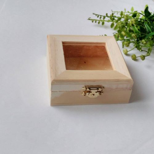 Dřevěná šperkovnička - 10cm x 10cm — foto 2