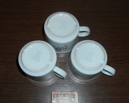3x porcelánový ŠÁLEK • Colditz / GDR — foto 4