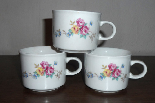 3x porcelánový ŠÁLEK • Colditz / GDR — foto 5