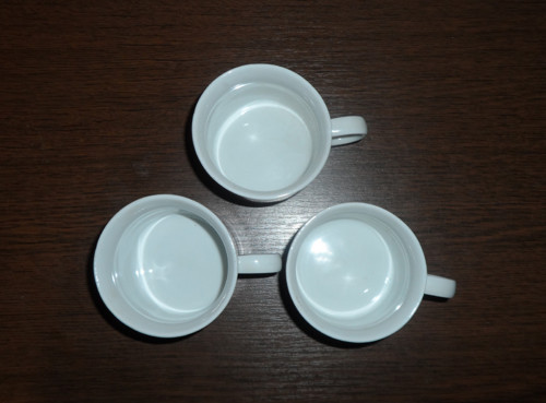 3x porcelánový ŠÁLEK • Colditz / GDR — foto 3