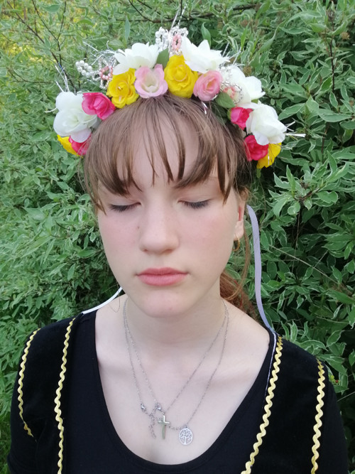 Věneček, čelenka do vlasů, kroj, folklor. — foto 3