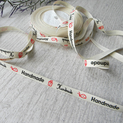 HANDMADE-bavlnená stuha -1m — foto 2