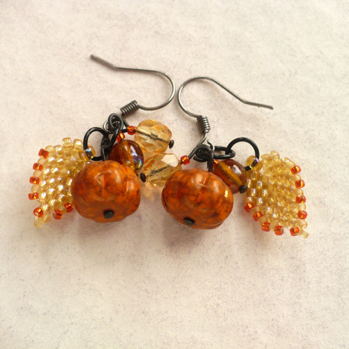 Orange - náušnice — foto 2