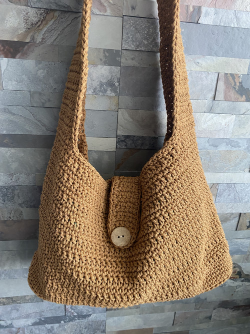 Crossbody taška skořicová — foto 2