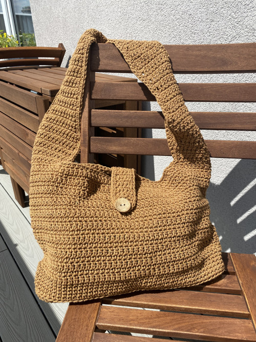 Crossbody taška skořicová — foto 3