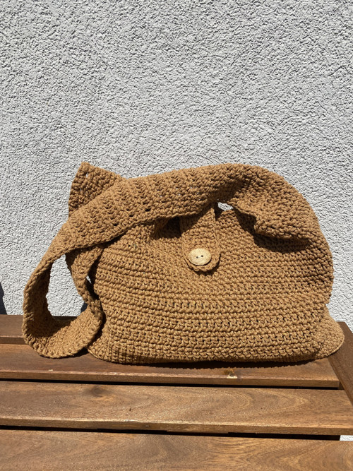 Crossbody taška skořicová — foto 4