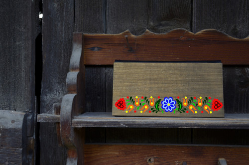 DREVENÁ MAĽOVANÁ KABELKA Mini / Midi — foto 2