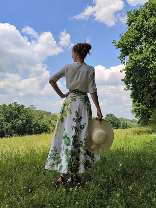 Akvarel Zelené Listy - Půlkolová — foto 3