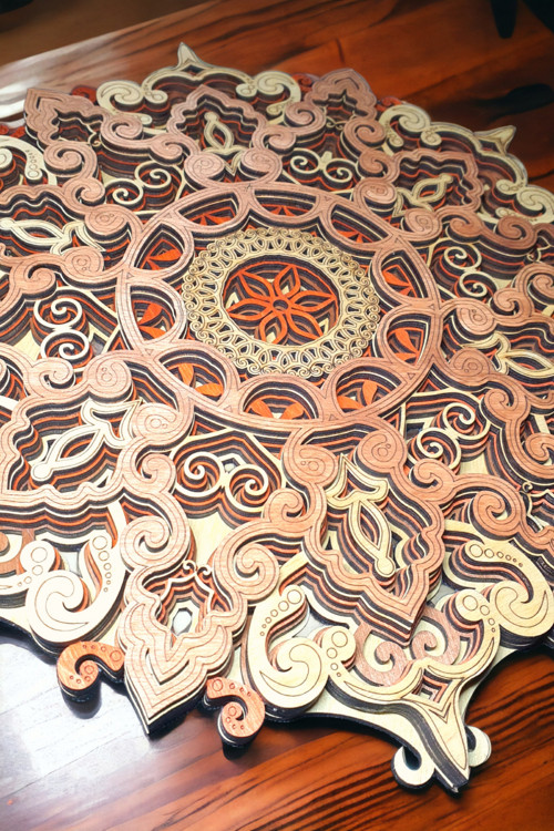 Dřevěný Obraz Mandala — foto 3