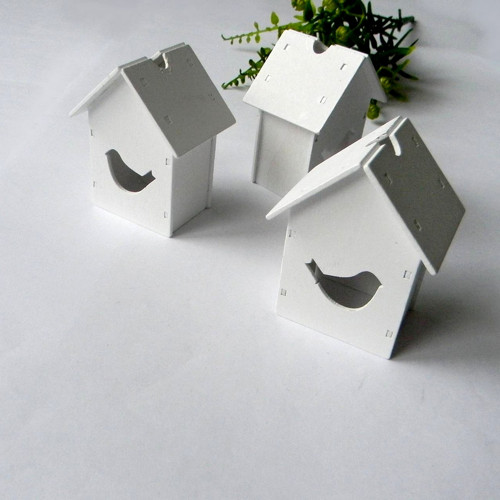 Dřevěný domeček-budka-mini - 6,5cm — foto 2