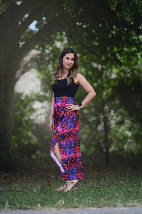 Šaty Vivien geometrie dlouhé — foto 2