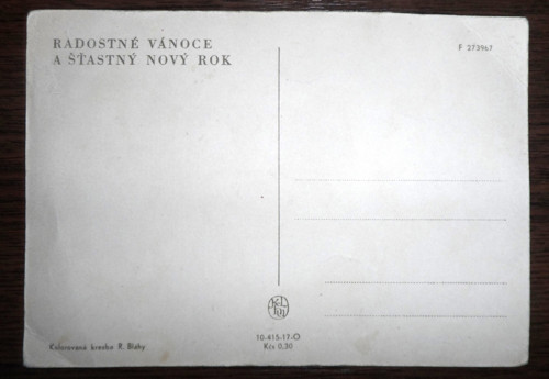 Čistá vánoční POHLEDNICE • R. Bláha — foto 2