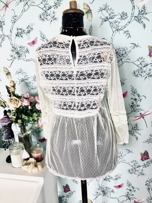 Halenka vintage boho se sedlem nádherným — foto 5