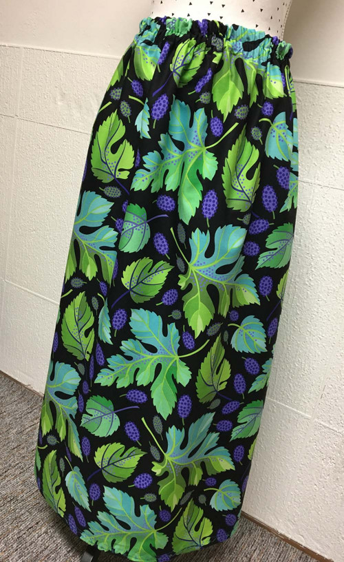 * maxi SUKNĚ * velké listy * vel. UNI — foto 2