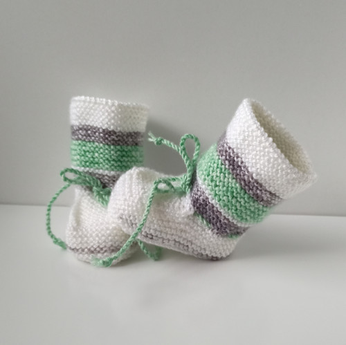 Pletené bačkůrky - 10 cm — foto 2