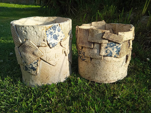 Obal na květináč - patchwork I — foto 3