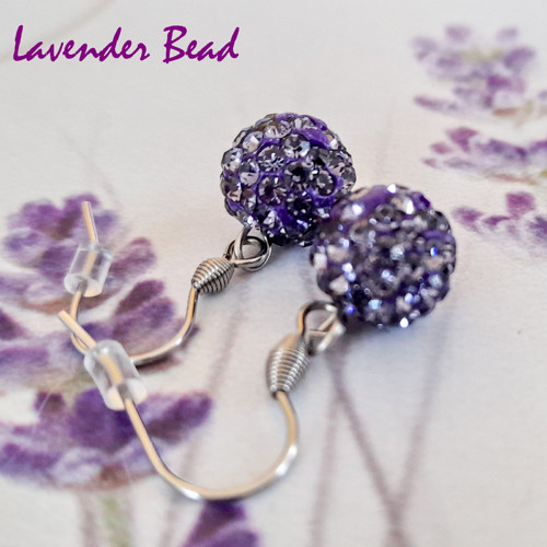 Náušnice Shambala levandulová — foto 4